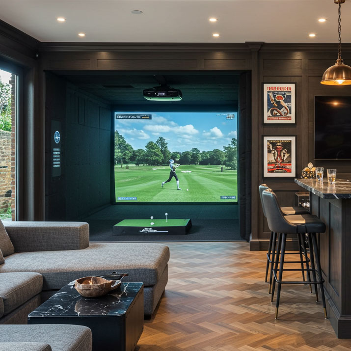 Qbic Space Golf Simulator Room