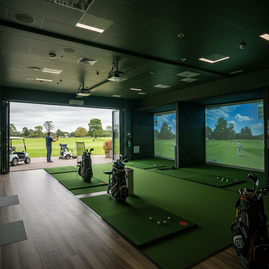 Qbic Space Golf Simulator Room
