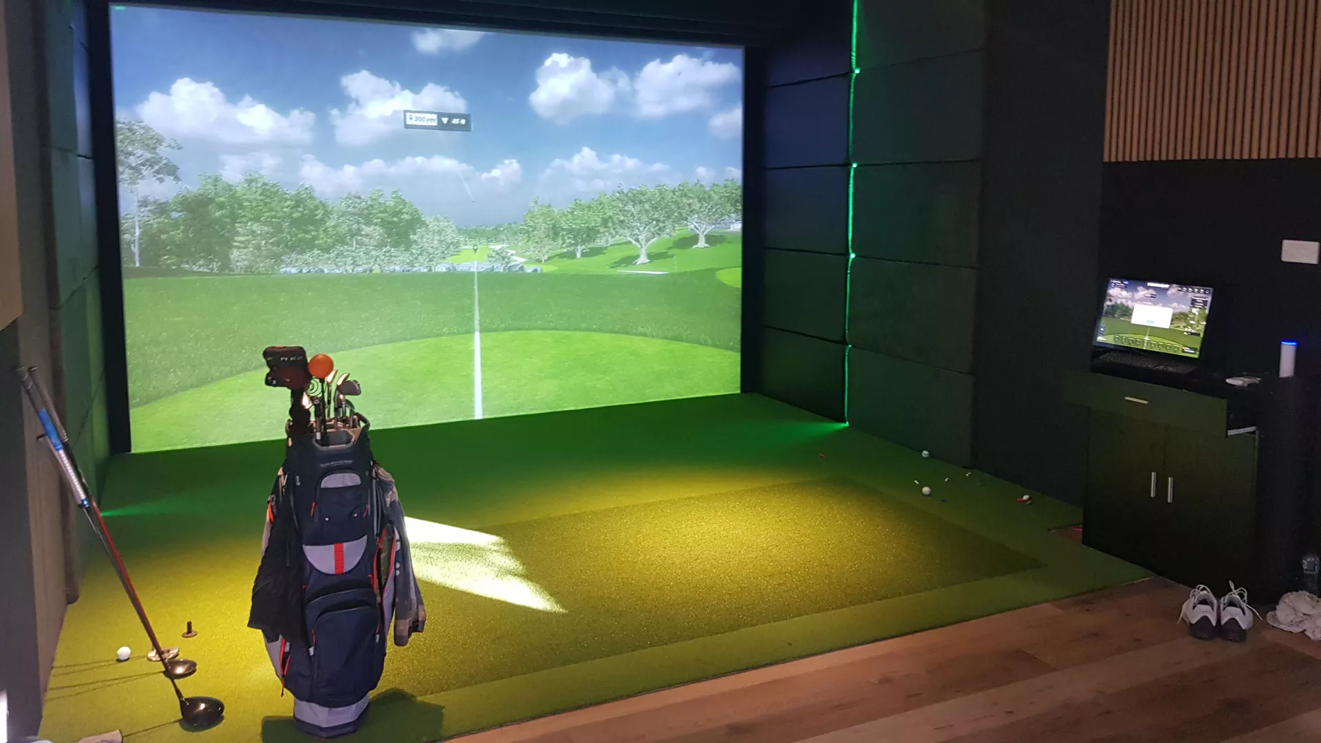 Simulator room interior