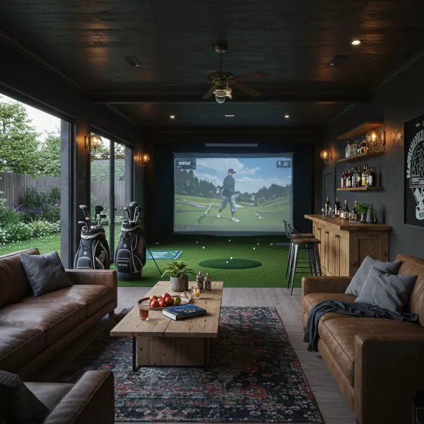 Golf sim room